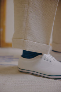 Cuffed Trousers in Oat