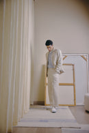 Unlined Blazer in Oat