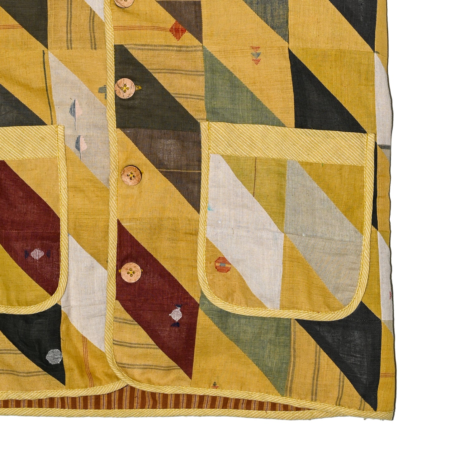 Barfi Jacket- Sleeveless (Yellow)