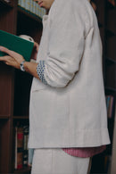 Unlined Blazer in Oat
