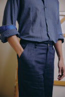 Cuffed Trousers in Ink
