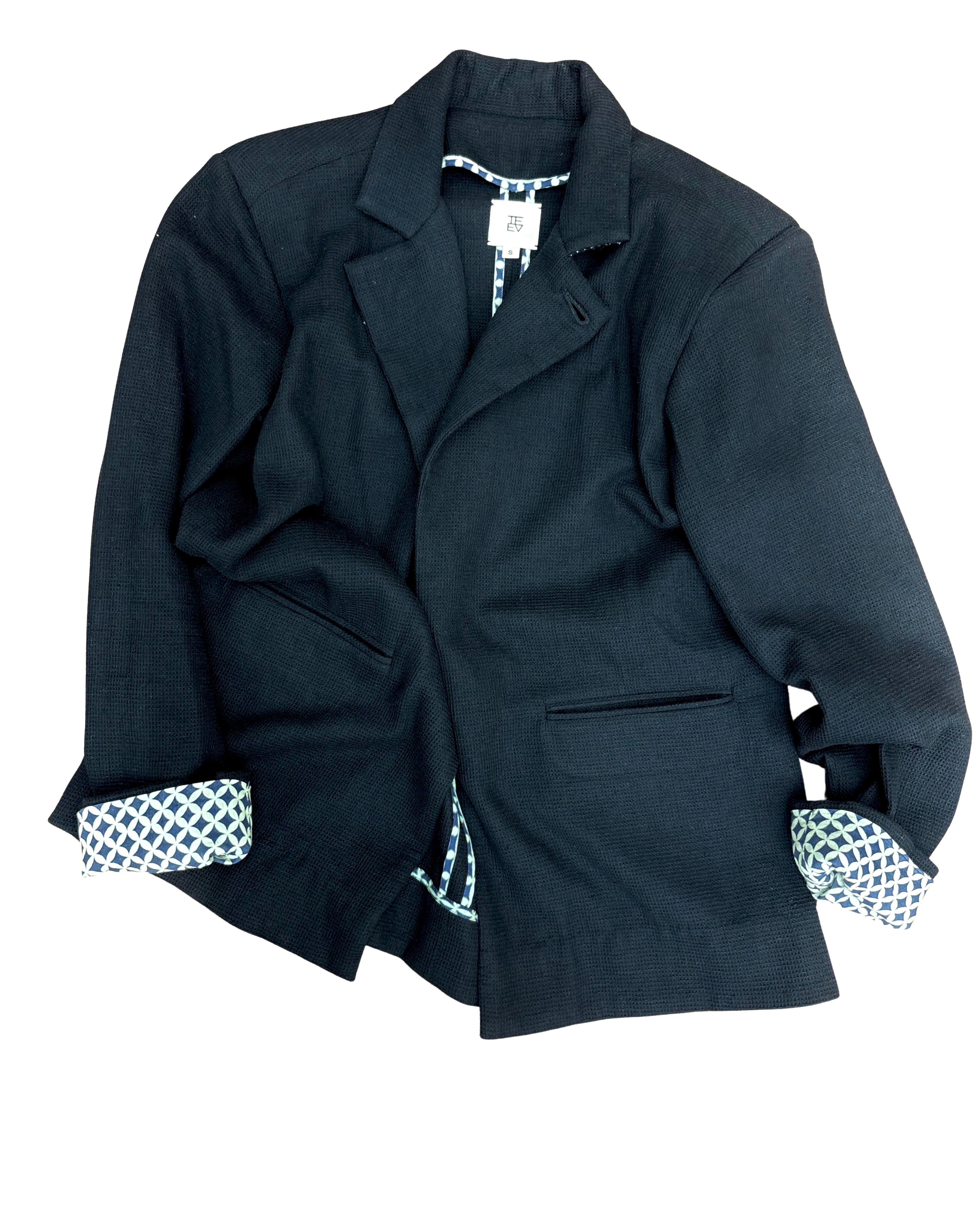 Unlined Blazer in Coal