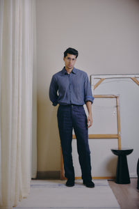 Cuffed Trousers in Ink