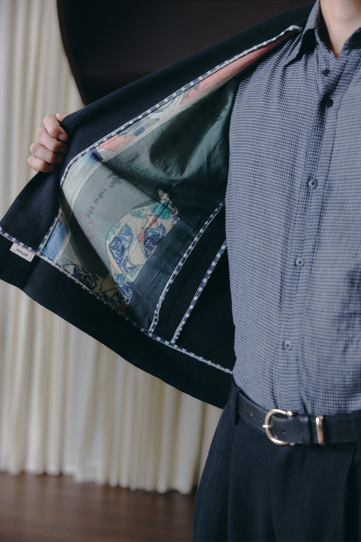 Unlined Blazer in Coal