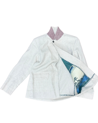 Unlined Blazer in Oat
