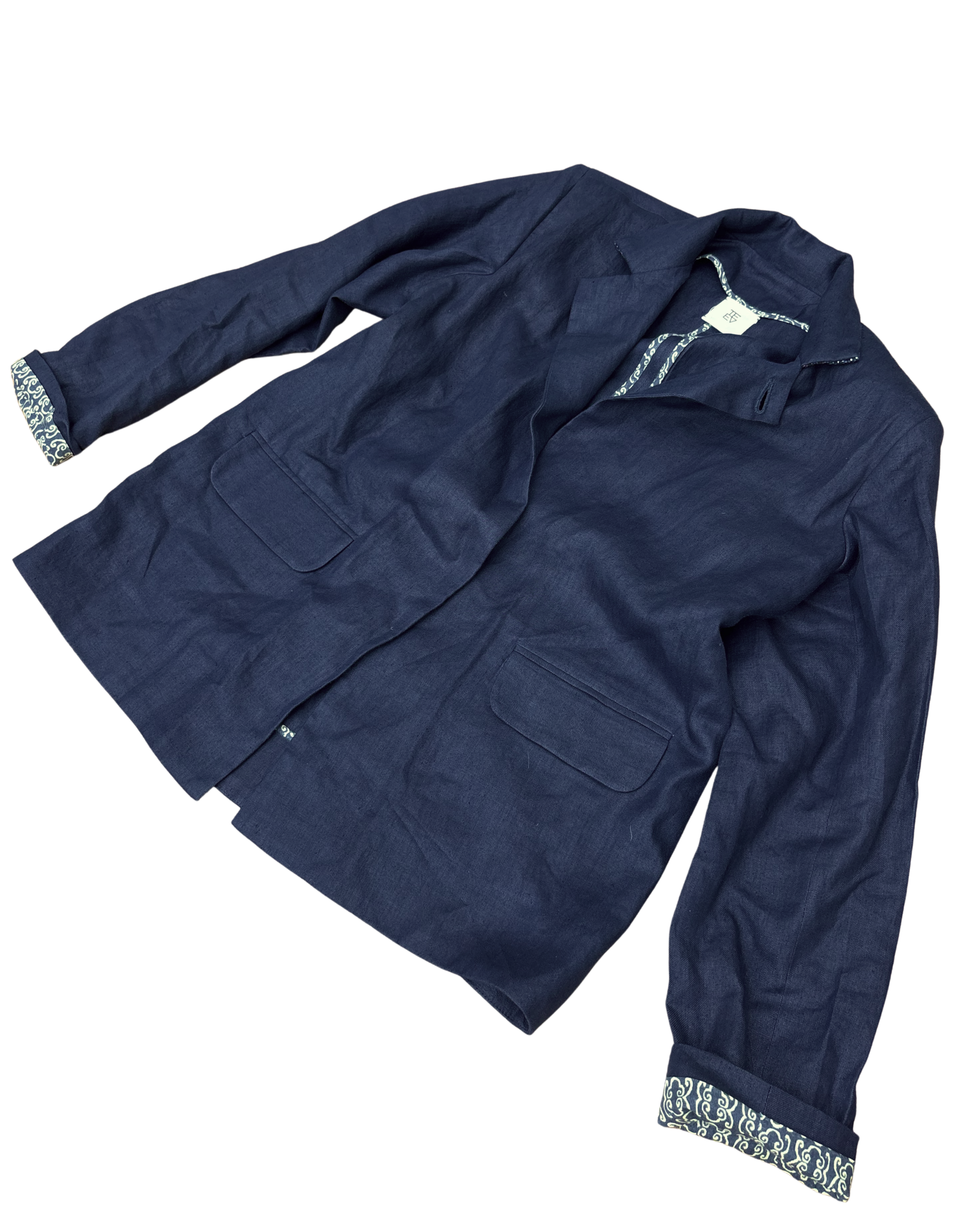 Unlined Blazer in Ink