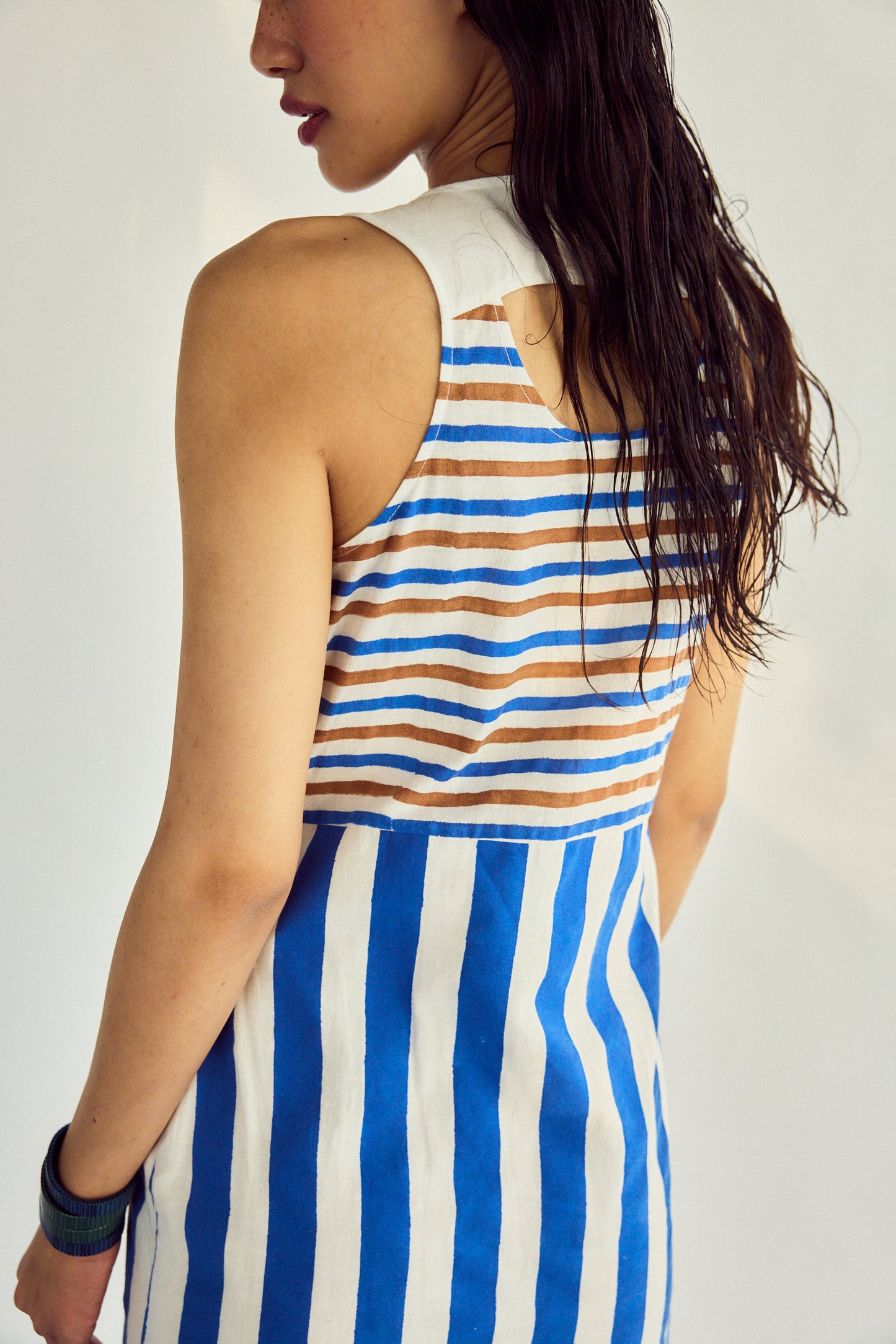 Sail dress Long in Blue